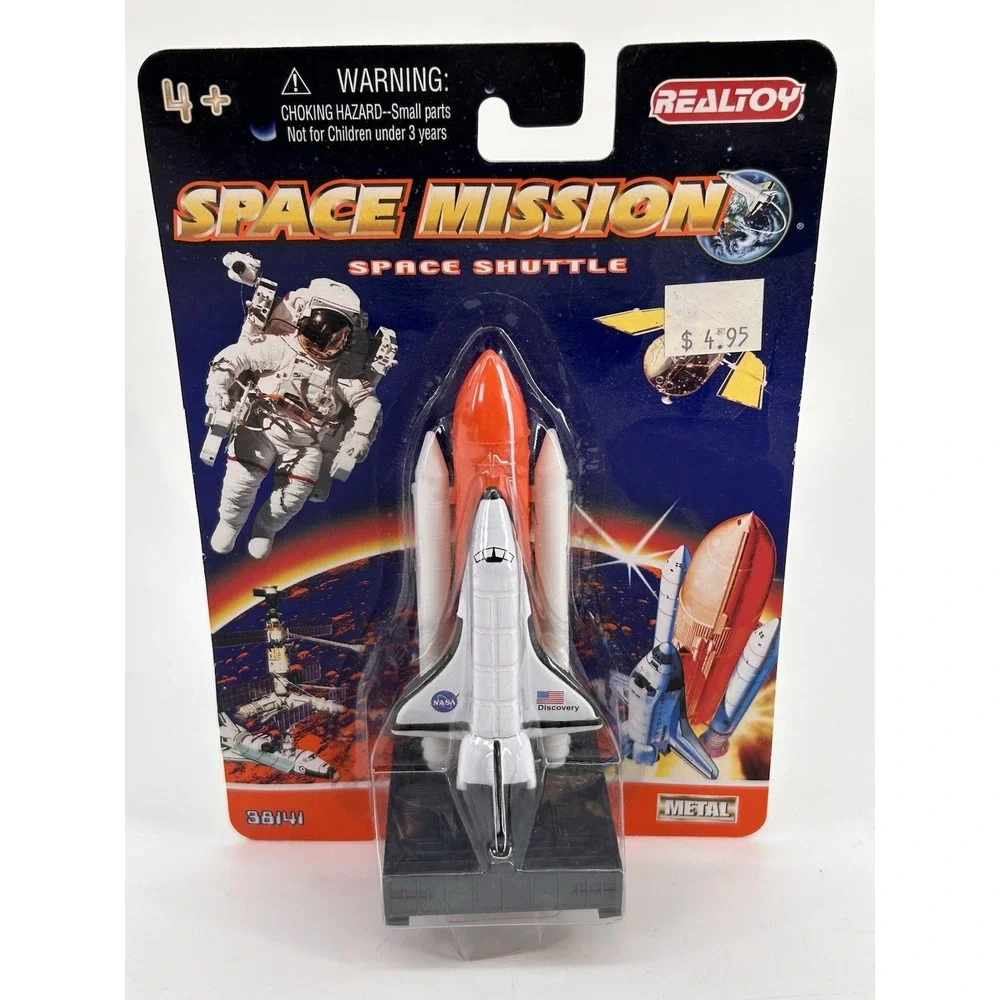 Vintage 90s Realtoy Space Mission Space Shuttle Diecast Toy 38141